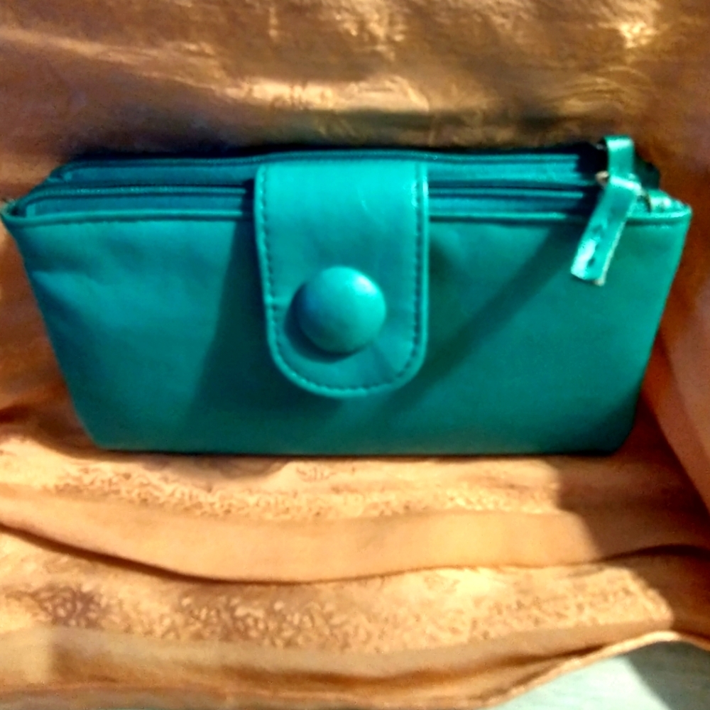 Turquoise Bifold Wallet